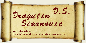 Dragutin Simonović vizit kartica